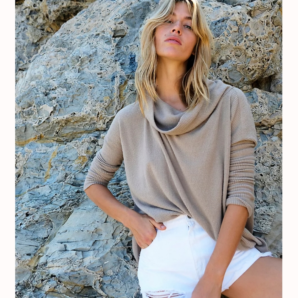 Free People The Rosa Ribbed Long-Sleeve - Picture 4 of 10